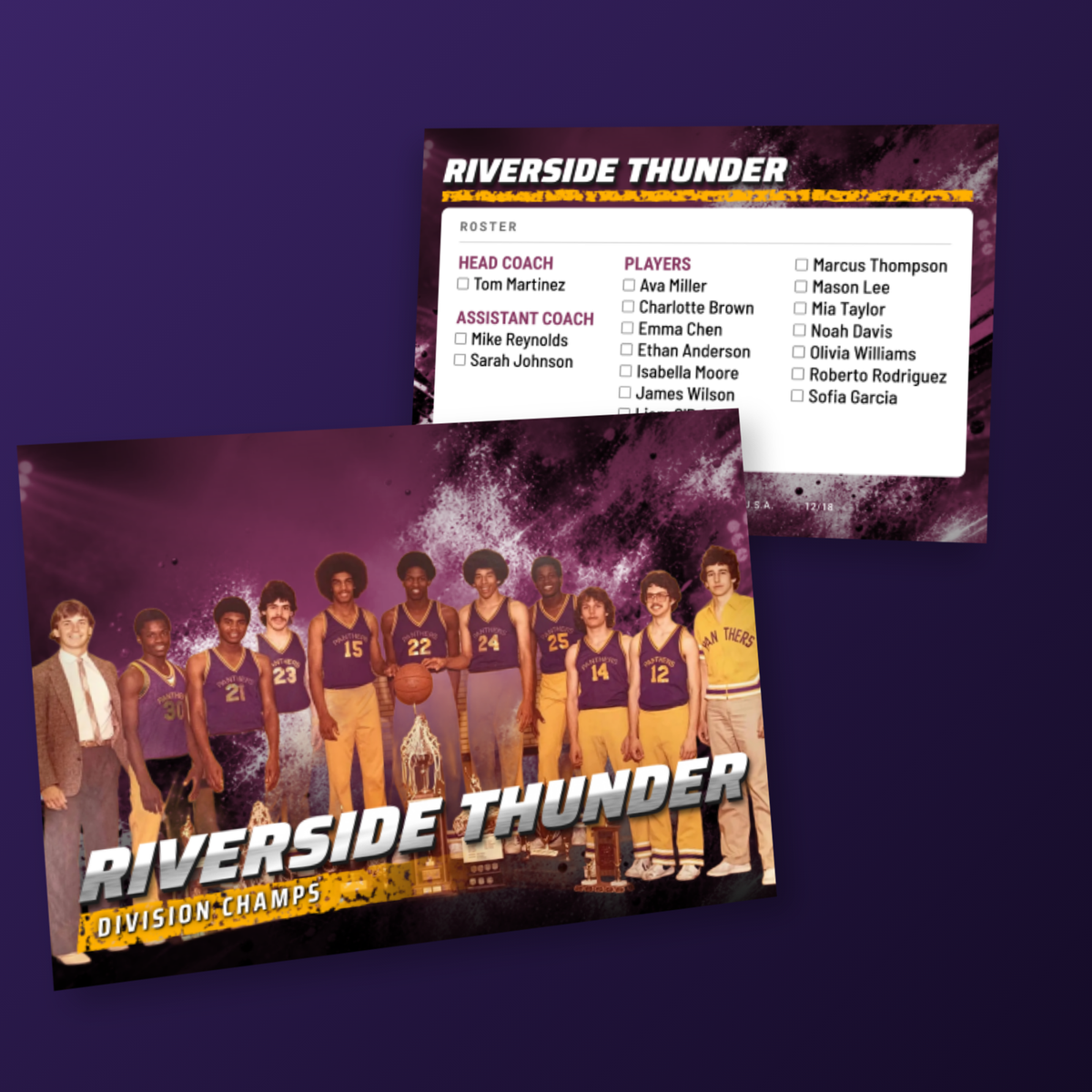 Jumbotron design team card