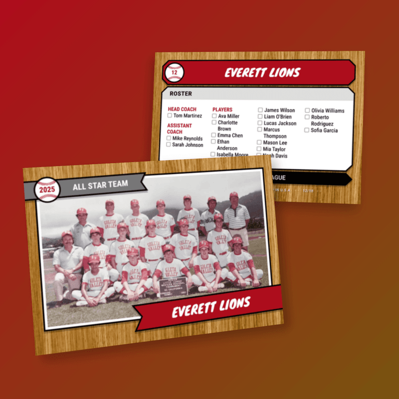 Wood Grain - Team card