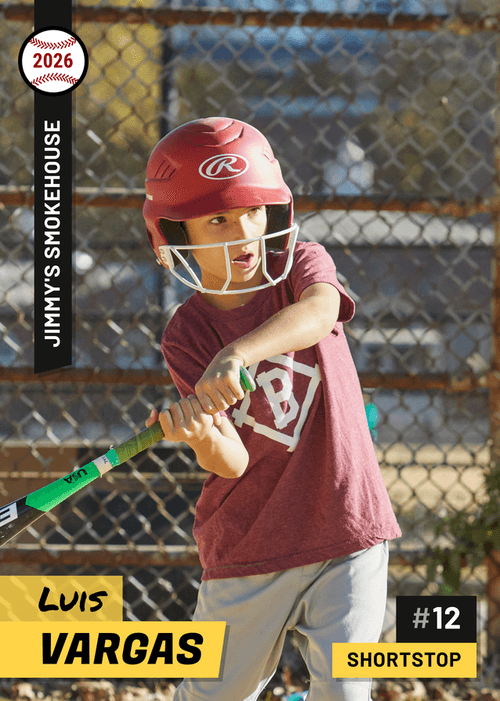 Minimal Baseball Card Design