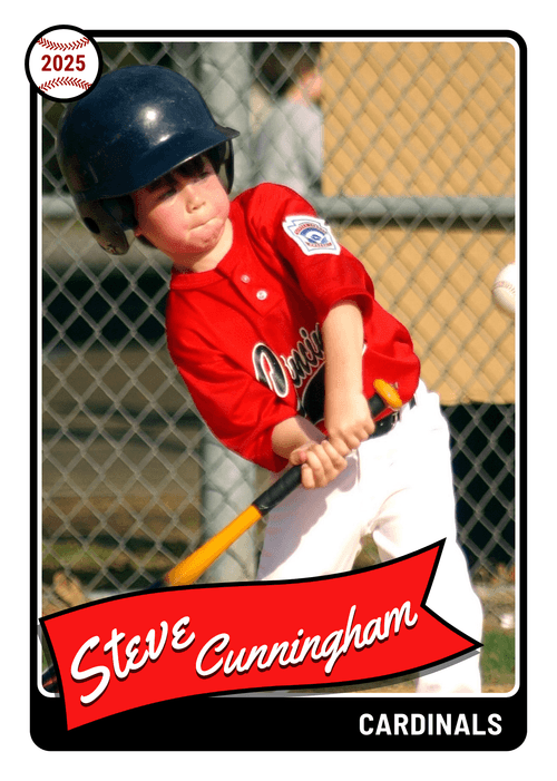Pennant Baseball Card Design
